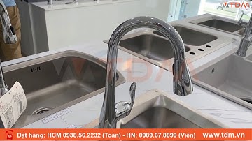 TDM.VN | Review vòi rửa chén rút dây Moen GNMCL7594C nóng lạnh cao cấp của Mỹ