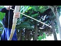 Making a longbow with bamboo and wood|Improved version