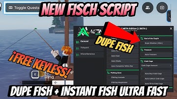 [UPD] KEYLESS New Fisch Script BEST DUPE + FAST AUTO FISH Auto Sell, Auto Cast, Auto Shake,Much More