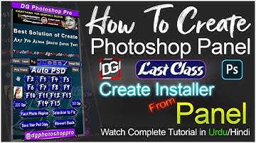 How To Create Photoshop Panel - Class 09 - Create Instaler From Panel