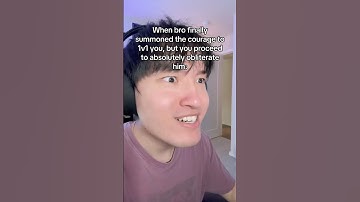 When you 1v1 your friend and obliterate him