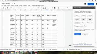 Average & Multiply Through GTable Calculator in Google Doc screenshot 5