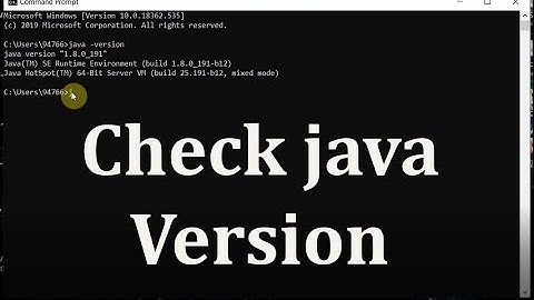 How to Check Java Version