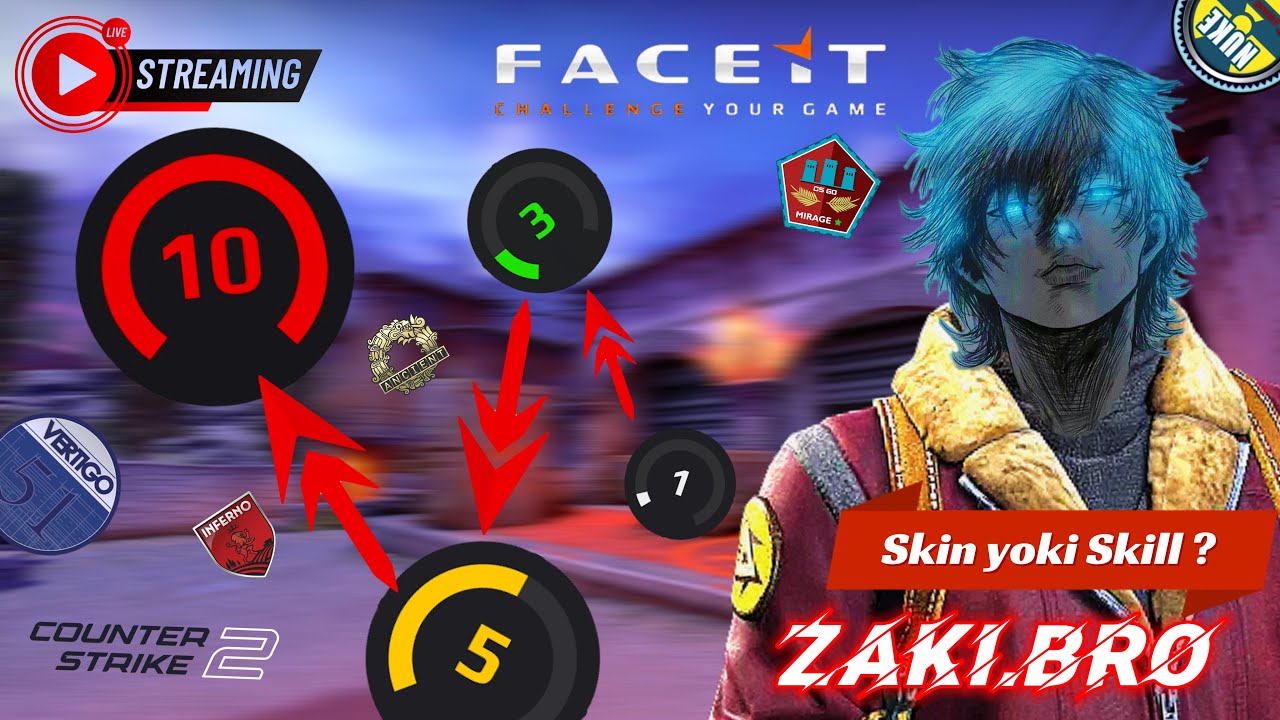⚡️Faceit levelimizni ko'taramiz | CS2 Faceit Runk Push | cs2 Live ...