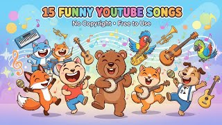 Download lagu 15 Lagu Funny No Copyright 😂 | Musik Lucu Bebas Hak Cipta | YouTube Audio Library #youtube #song