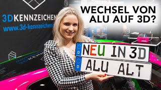 Von ALU auf 3D Kennzeichen wechseln - So einfach geht's