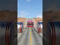 Beamng drive crashes - chained Hydraulic vs car part 177 #beamngdrive #youtubeshorts #shorts