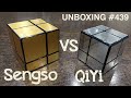 Unboxing №439 Симметричный Зеркальный Куб 2х2 | QiYi Mirror Cube 2x2 | Mirror S 2x2 | QiYi vs Sengso