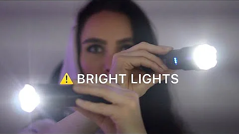 [ASMR] ⚠️ DOUBLE TROUBLE 😈 Blinding Light Triggers with 2 SUPER BRIGHT Flashlights 🔦