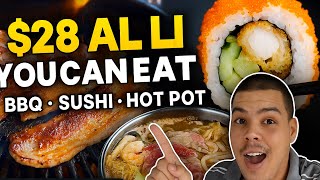 $28 ALL YOU CAN EAT BBQ, Sushi, Hot Pot, Appetizers & Dessert in Las Vegas!