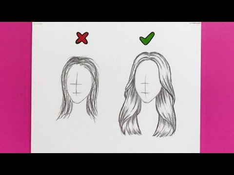 Doğru ve kolay bir şekilde saç çizimi | Adım adım eğitim videosu | Abit bozdal çizimleri #hair