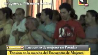 ⁣Turba del aborto ataca Catedral defendida por jóvenes católicos en Argentina