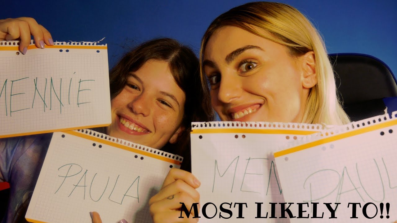 MOST LIKELY TO | PREGUNTAS Y JUEGOS CON AMIGOS - YouTube