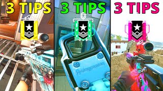 3 TIPS For EVERY RANK in Rainbow Six Siege