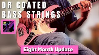 DR Coated Bass Strings -- Eight Month Update -- How Are They Holding Up?