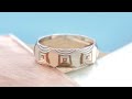 How to make a pyramid ring sortija pirmides mokume gane