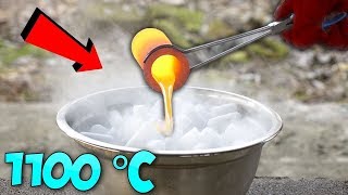 ¿QUÉ PASARÍA si derramamos LAVA ardiendo sobre hielo seco? | EXPERIMENTO