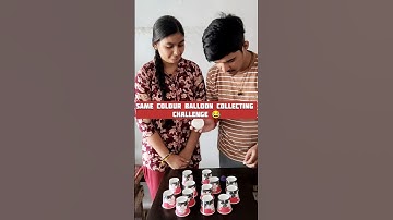 Same Colour Balloon Collect Challenge 😂 Fun With Ankit Family Challenge #challenge #shorts