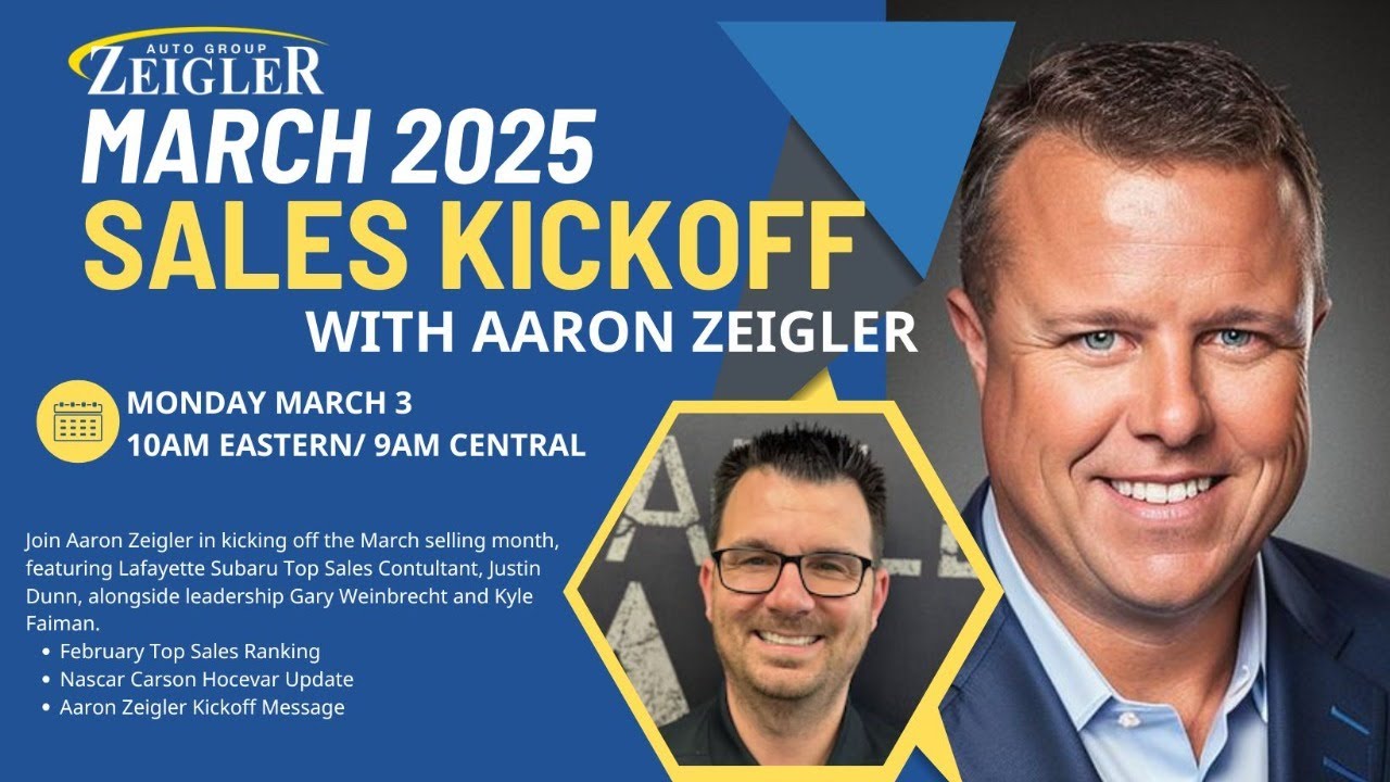 March Sales Kickoff with Aaron Zeigler