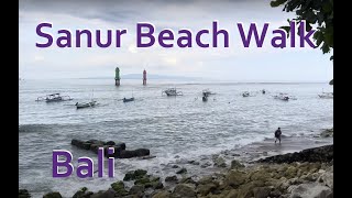 4k walk at Sunrise Beach, Sanur Bali