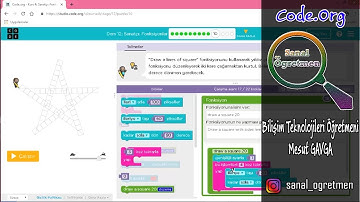 Code.Org Kurs 4 Ders 12 Sanatçı Fonksiyonlar