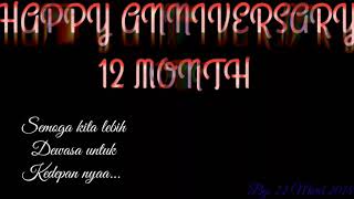 Story wa buat ANNIVERSARY 12 MONTH