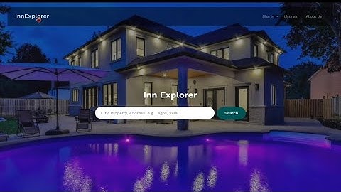 Django Project - Real Estate Property Listing Website | InnExplorer | Preview