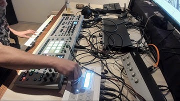 Techno Live act Elektron Analog Rytm Analog Four Virus TI by Andee Jay