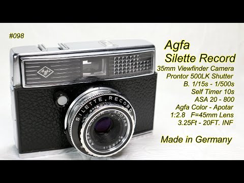 AGFA Silette Record. 1963 - YouTube