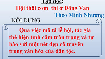 Lớp 5   Tập đọc   Tuần 26   Tiết 2   Hội thổi cơm thi ở Đồng Vân