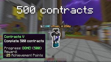 hitting 500 contracts in the hypixel pit