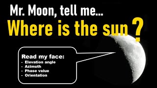 How to use the moons information to locate the sun