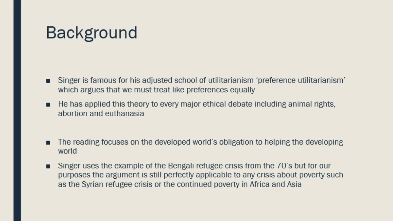 famine affluence and morality peter singer