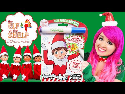 Coloring Elf On The Shelf Magic Ink Coloring Book | Imagine Ink Marker