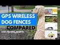 Wireless GPS Dog Fence comparison - HALO, SPOT ON, WAGZ, and FI - invisible fence alternatives