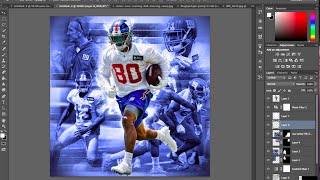How To Make A Dope Complex Sports Edit on Photoshop Victor Cruz