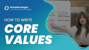 How to Write Core Values