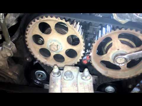 Chevrolet Lacetti Проверка меток ГРМ через ВМТ поршня.