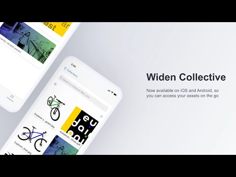 The Widen Collective mobile app for DAM