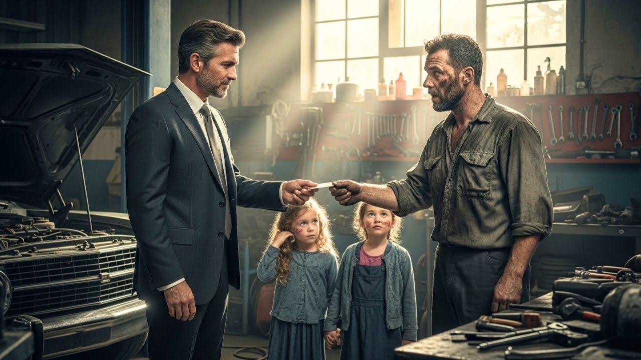 MECÁNICO MENDIGO SALVÓ A NIÑA EN LA CARRETERA... 3 DÍAS DESPUÉS SU PADRE MILLONARIO LO BUSCÓ