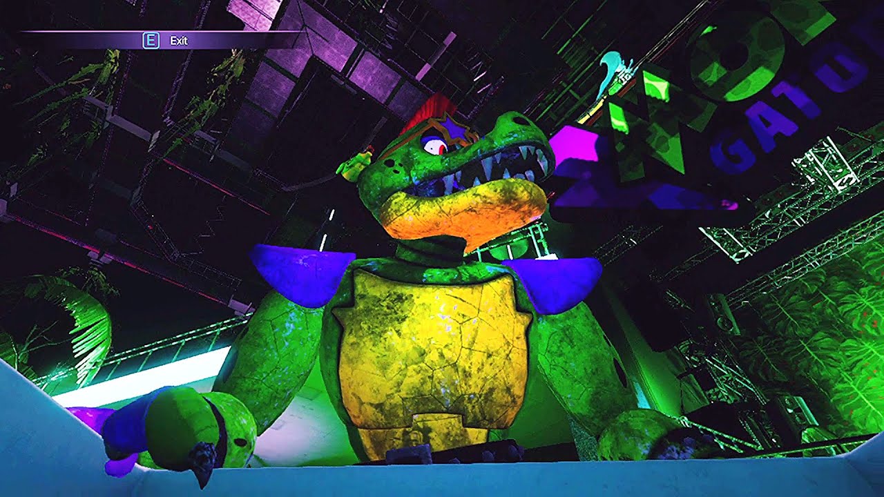 FNAF Security Breach - Monty Jumpscare at Hiding Spots (1.11 Update)