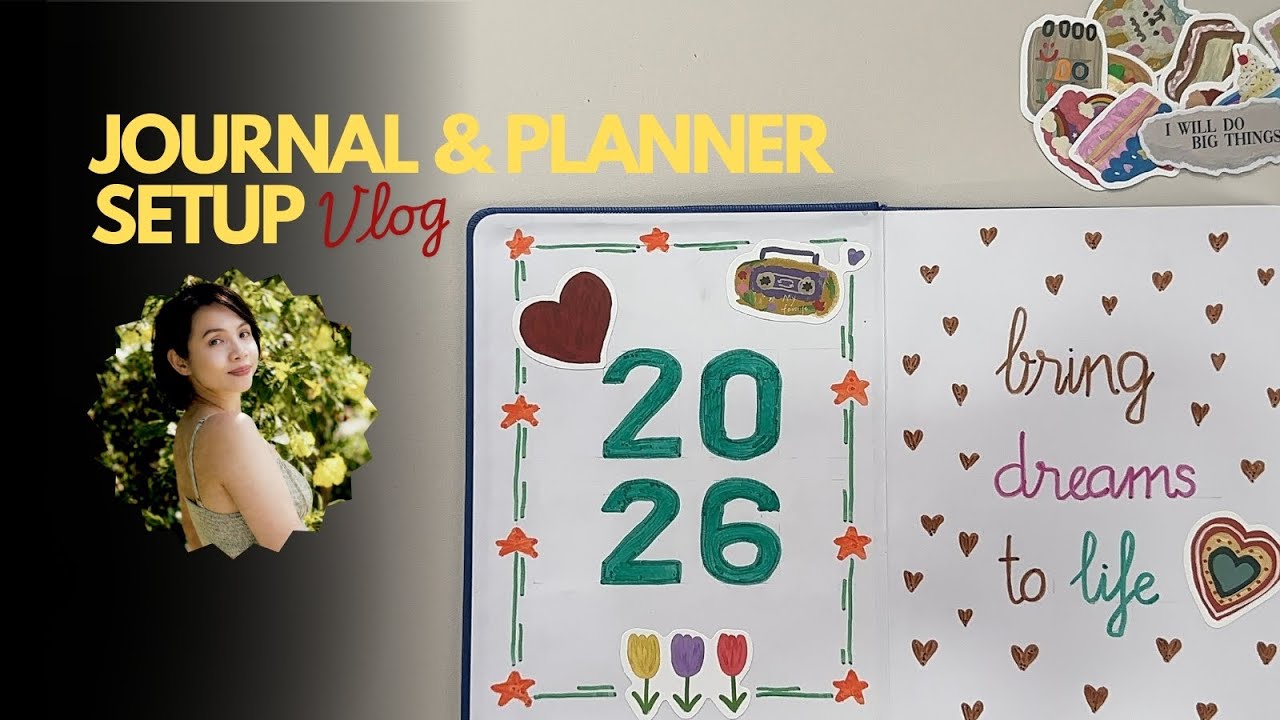 Setting up my 2026 journal & planner | Vlog | Cooking a dream life from scratch | JoyfulLy | EP 08