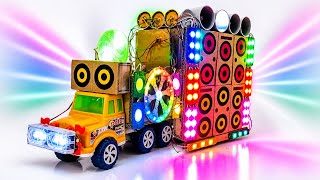 Mini Dj Truck Setup |how to make mini dj setup with cardboard Making Dj setup at home | dj wala