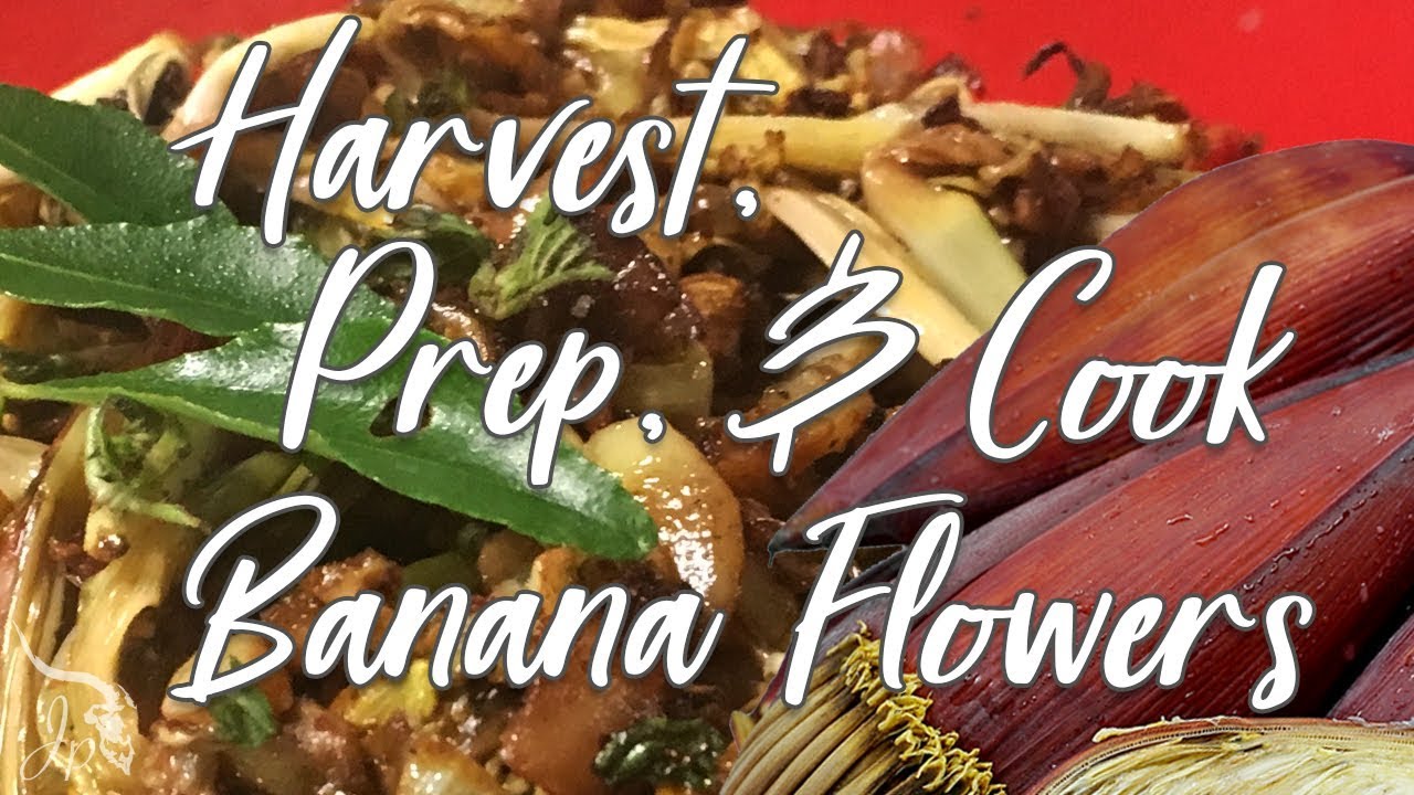 How to Prep and Cook Banana Flowers YouTube