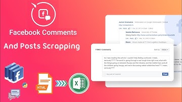 Facebook Comments & Post Scraping from the first Post to the very latest.