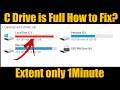 How to Extend C Drive in Windows 10 | Drive Extend option is hidden my C Drive is Showing Red Drive