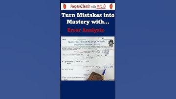 Turn Mistakes Into Mastery - Math Error Analysis #mathactivities#mathteachers
