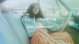 Video thumbnail of "Thuy - Universe | Piano Instrumental (Karaoke & Lyrics)"