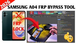 Samsung A04 Frp Bypass With Unlock Tool 2026 /Samsung A045F Google Account Bypass 2026