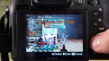 Sony RX10 IV - Drive Modes, Self-timer, & Bracket Settings